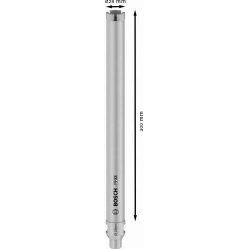 PRO Core Cutter wet, 28 x 300 mm, G 1/2"