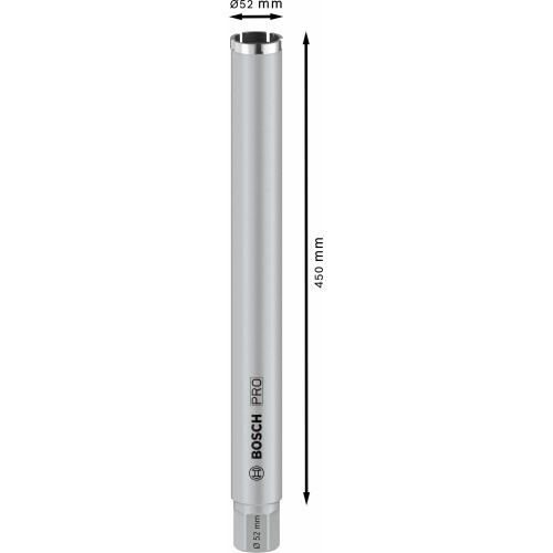 PRO Core Cutter wet, 52 x 450 mm, 1 1/4" UNC
