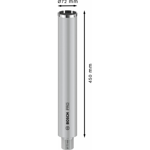 PRO Core Cutter wet, 72 x 450 mm, 1 1/4" UNC