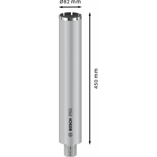 PRO Core Cutter wet, 82 x 450 mm, 1 1/4" UNC