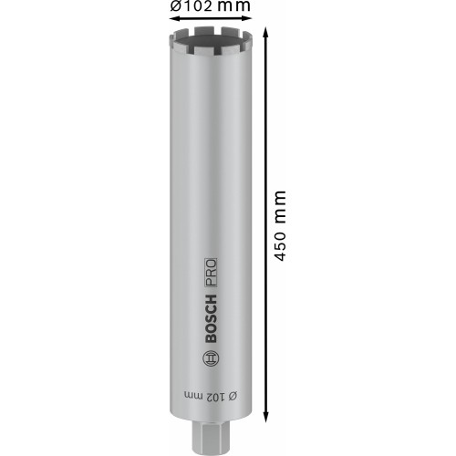 PRO Core Cutter wet, 102 x 450 mm, 1 1/4" UNC