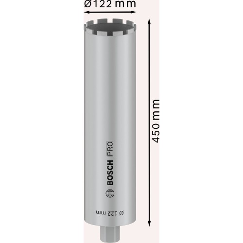 PRO Core Cutter wet, 122 x 450 mm, 1 1/4" UNC