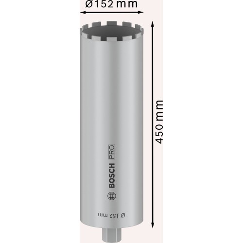 PRO Core Cutter wet, 152 x 450 mm, 1 1/4" UNC
