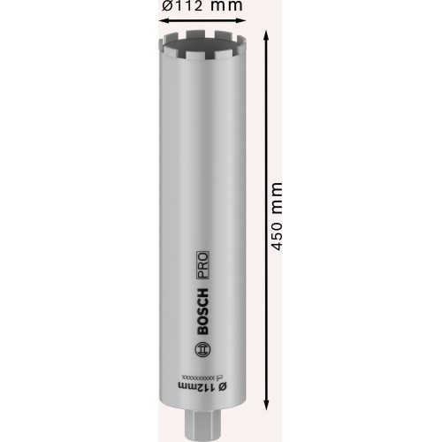 PRO Core Cutter wet, 112 x 450 mm, 1 1/4" UNC