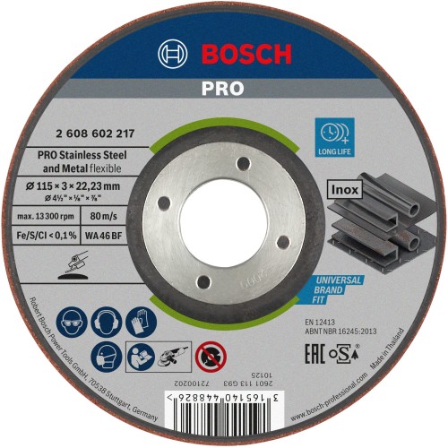 Disco de desbaste PRO Semi-Flexible, 115 x 3 x 22,23 mm