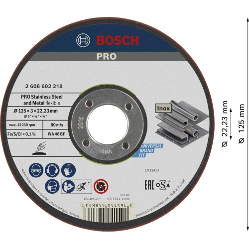 Disco de desbaste PRO Semi-Flexible, 125 x 3 x 22,23 mm