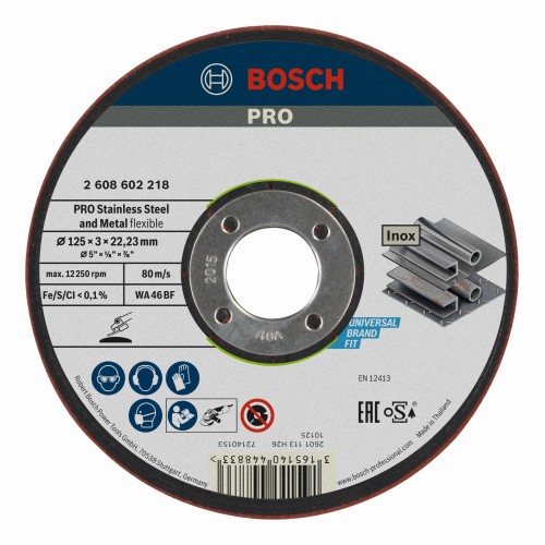 Disco de desbaste PRO Semi-Flexible, 125 x 3 x 22,23 mm