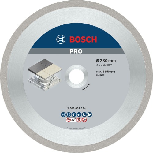 Disco de diamante PRO Ceramic, 230 x 22,23 mm