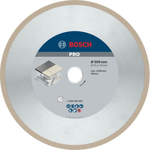 Disco de diamante PRO Ceramic, 300 x 30/25,4 mm