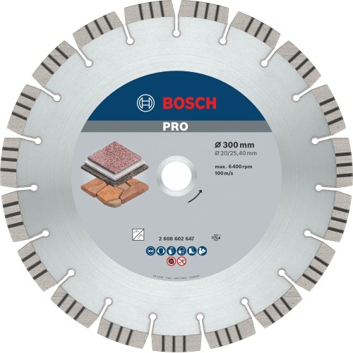 Disco de diamante PRO Stone, 300 x 20/25,4 mm