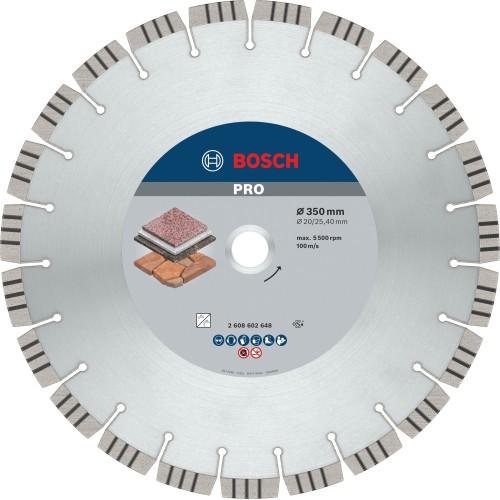 Disco de diamante PRO Stone, 350 x 20/25,4 mm