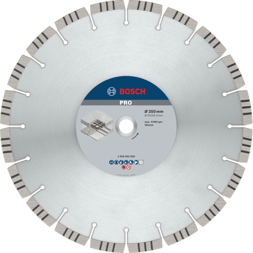 Disco de diamante PRO Concrete, 350 x 20/25,4 mm