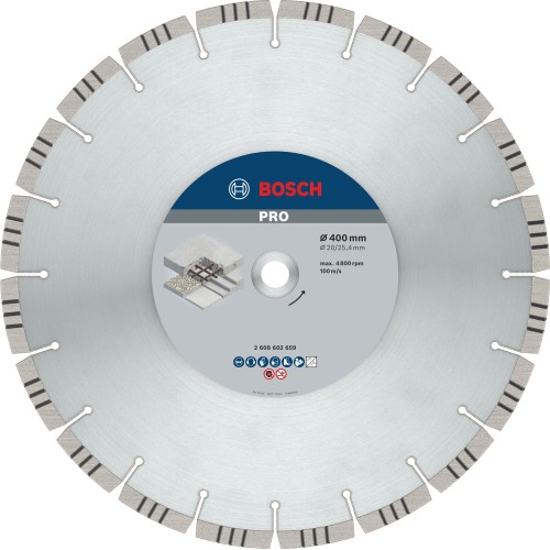 Disco de diamante PRO Concrete, 400 x 20/25,4 mm