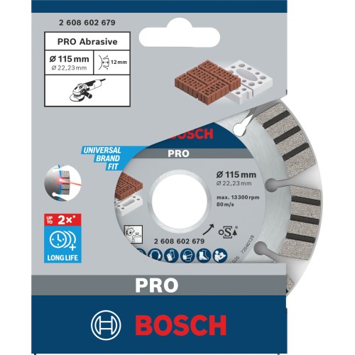 Disco de diamante PRO Abrasive, 115 x 22,23 mm