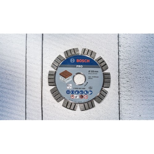 Disco de diamante PRO Abrasive, 125 x 22,23 mm