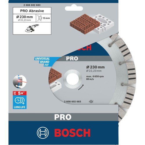 Disco de diamante PRO Abrasive, 230 x 22,23 mm