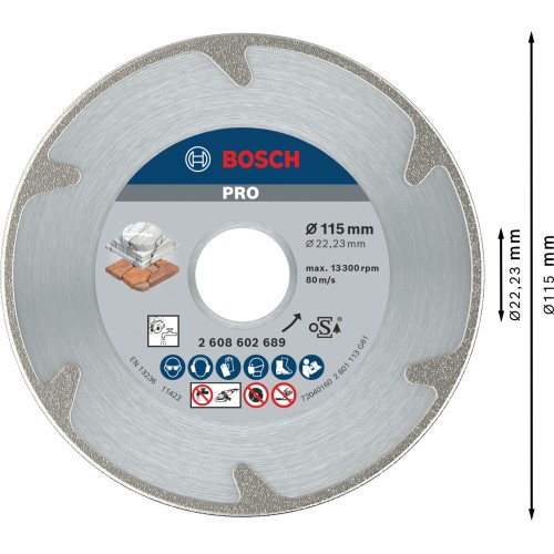 Disco de diamante PRO Marble, 115 x 22,23 mm