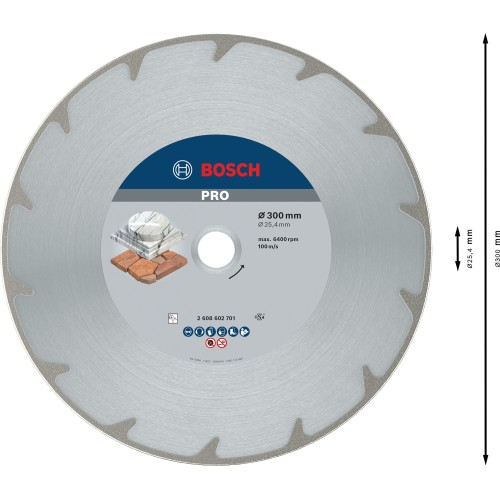Disco de diamante PRO Marble, 300 x 25,4 mm