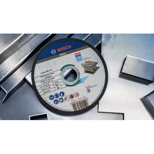 Disco de corte abrasivo PRO Stainless Steel and Metal, 125 x 1 x 22,23 mm, recto