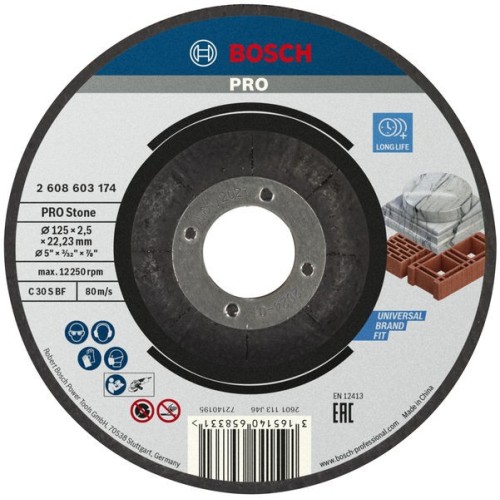 Disco de corte PRO Stone, 125 x 2,5 x 22,23 mm