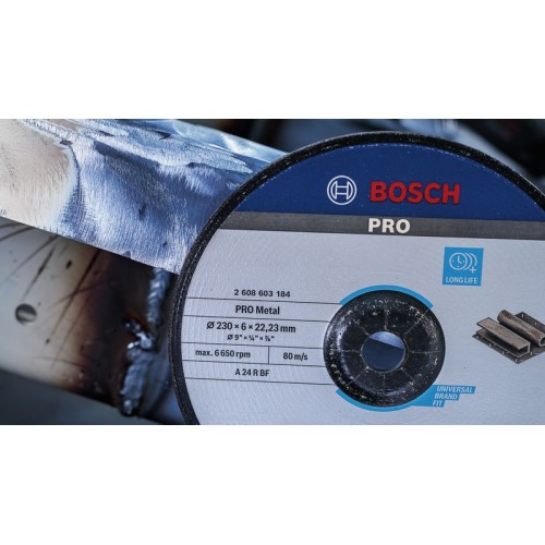 Disco de desbaste PRO Metal, 230 x 6 x 22,23 mm