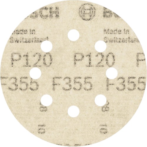 Disco de lija PRO F355, 125 mm, G120, 5 unidades
