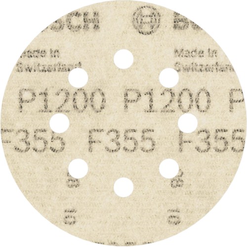 Disco de lija PRO F355, 125 mm, G1200, 5 unidades