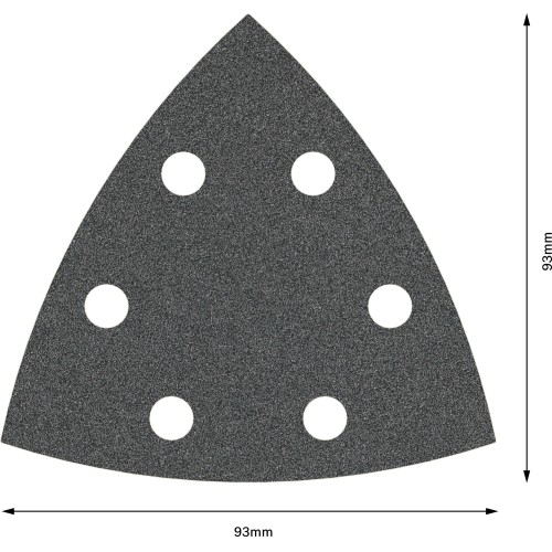 Hoja de lija PRO F355, 93 mm, G80, 5 unidades