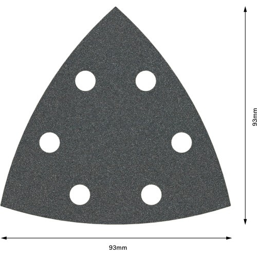 Hoja de lija PRO F355, 93 mm, G100, 5 unidades