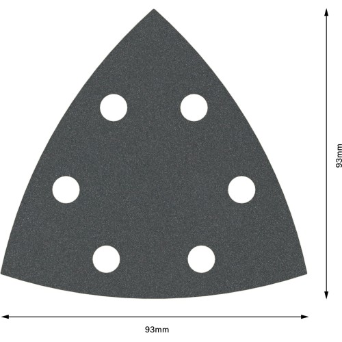 Hoja de lija PRO F355, 93 mm, G180, 5 unidades