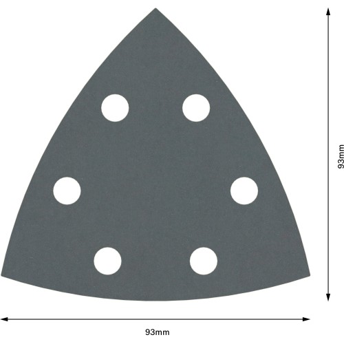 Hoja de lija PRO F355, 93 mm, G600, 5 unidades