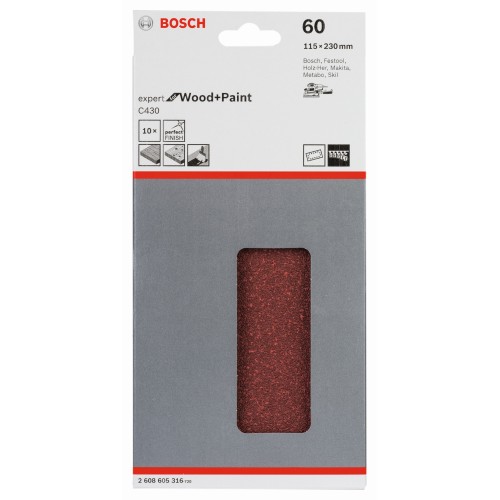 Hoja de lija C430, paquete de 10 uds.