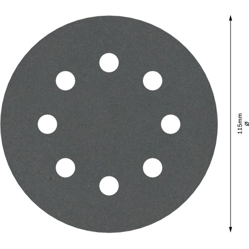 Disco de lija PRO F355, 115 mm, G400, 5 unidades