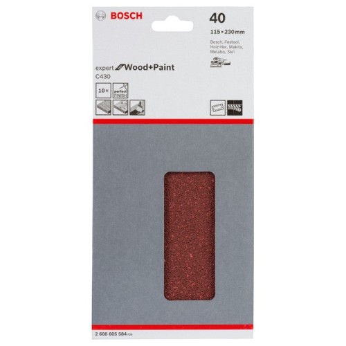 Hoja de lija C430, paquete de 10 uds.