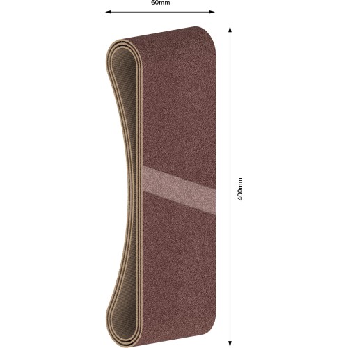 Banda de lija PRO X440, 60 x 400 mm, G80, 3 unidades