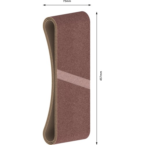 Banda de lija PRO X440, 75 x 457 mm, G120, 3 unidades