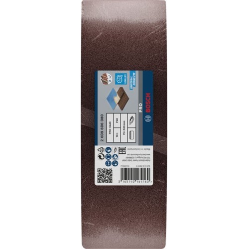Banda de lija PRO X440, 75 x 533 mm, G40, 10 unidades