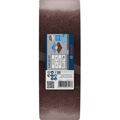 Banda de lija PRO X440, 75 x 533 mm, G60, 10 unidades