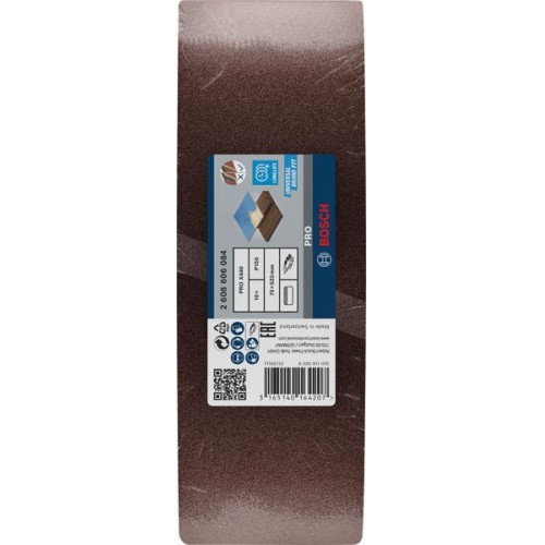 Banda de lija PRO X440, 75 x 533 mm, G150, 10 unidades