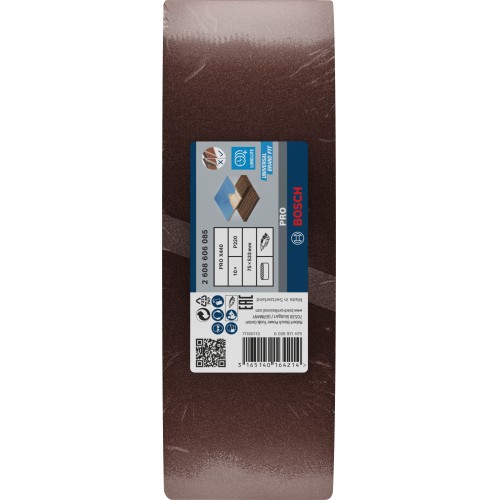 Banda de lija PRO X440, 75 x 533 mm, G220, 10 unidades