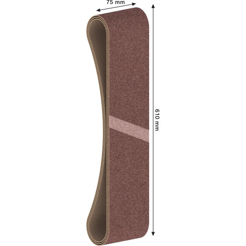 Banda de lija PRO X440, 75 x 610 mm, G120, 3 unidades