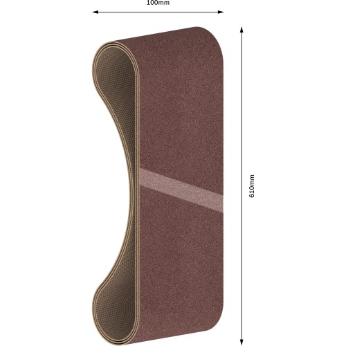Banda de lija PRO X440, 100 x 610 mm, G80, 3 unidades