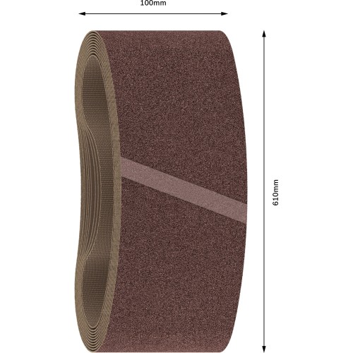 Banda de lija PRO X440, 100 x 610 mm, G80, 10 unidades