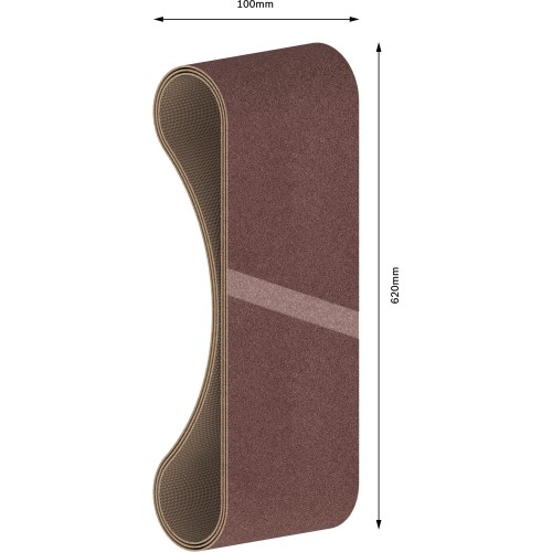 Banda de lija PRO X440, 100 x 620 mm, G150, 3 unidades