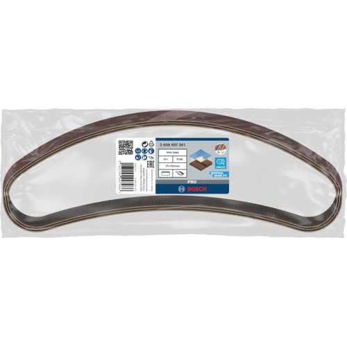 Banda de lija PRO X440, 75 x 533 mm, G180, 10 unidades