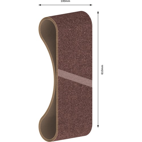Banda de lija PRO X440, 100 x 610 mm, G120, 3 unidades