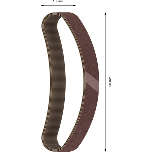 Banda de lija PRO X440, 100 x 610 mm, G120, 10 unidades