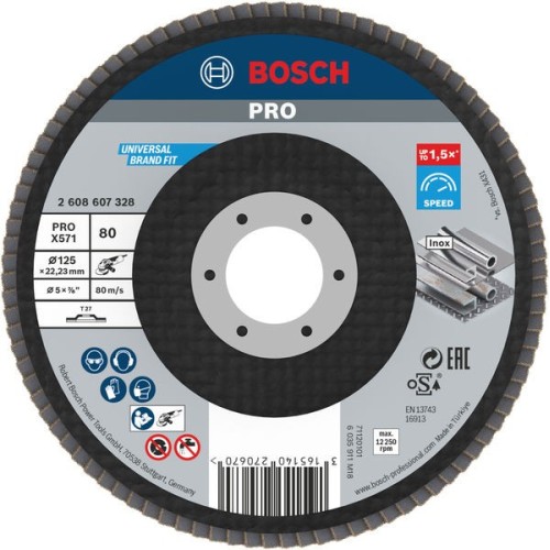 Disco de láminas PRO X571, fresa recta, 125 mm, G80