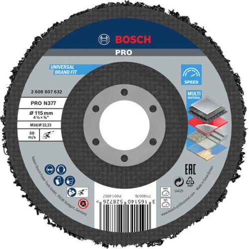 Disco de limpieza PRO N377, 115 mm, 22,23 mm