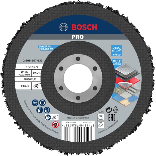 Disco de limpieza PRO N377, 125 mm, 22,23 mm